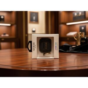 Designer AirPods Pro Case Gold Speckled Black with Metal Ring